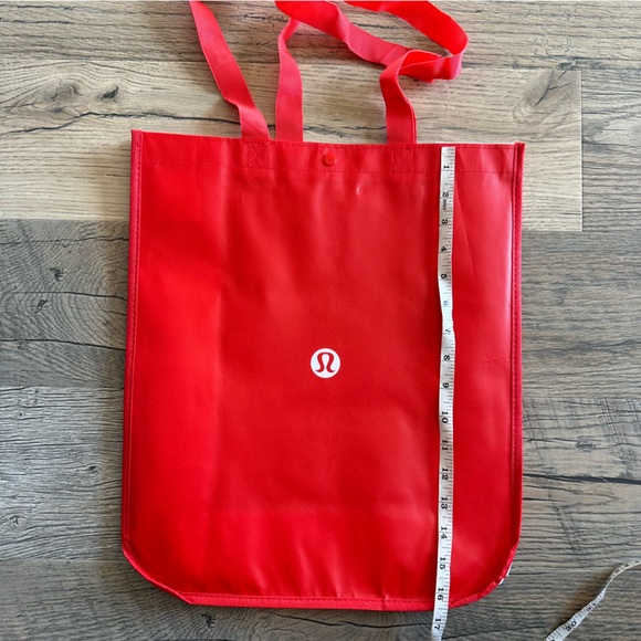 Large Red Lululemon Shopping Bag - Picture 3 of 3
